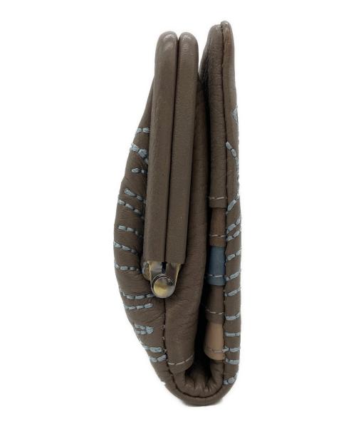 genten（ゲンテン）genten (ゲンテン) LISA LARSON (リサラーソン) 2つ折り財布 ブラウンの古着・服飾アイテム