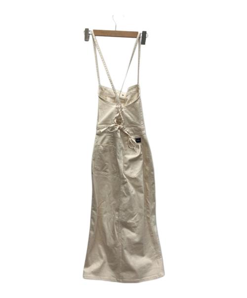 LEE（リー）LEE (リー) ROSSO (ロッソ) ジャンパースカート ホワイト サイズ:Sの古着・服飾アイテム