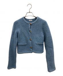 FRAY ID（フレイ アイディー）の古着「ニットジャケット」｜ブルー