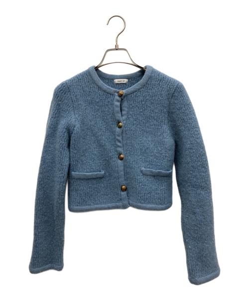 FRAY ID（フレイ アイディー）FRAY ID (フレイ アイディー) ニットジャケット ブルー サイズ:FREEの古着・服飾アイテム
