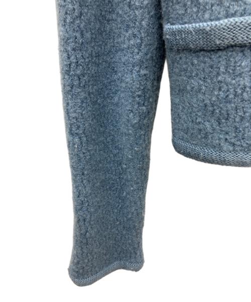 FRAY ID（フレイ アイディー）FRAY ID (フレイ アイディー) ニットジャケット ブルー サイズ:FREEの古着・服飾アイテム