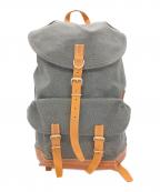栂ツガ）の古着「リュック」｜グレー×ブラウン