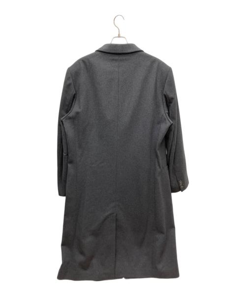 VERSACE CLASSIC（ヴェルサーチクラシック）VERSACE CLASSIC (ヴェルサーチクラシック) 比翼ロングコート グレー サイズ:56の古着・服飾アイテム