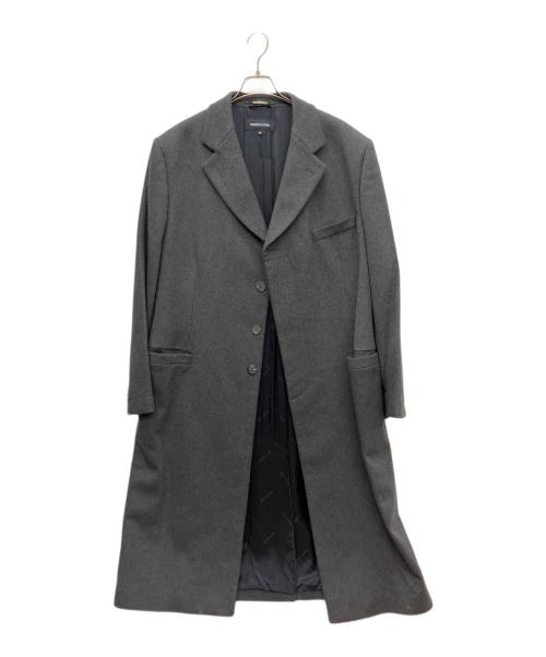 VERSACE CLASSIC（ヴェルサーチクラシック）VERSACE CLASSIC (ヴェルサーチクラシック) 比翼ロングコート グレー サイズ:56の古着・服飾アイテム