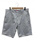 SUPREMEシュプリーム）の古着「ハーフパンツ」｜ブルー×ホワイト