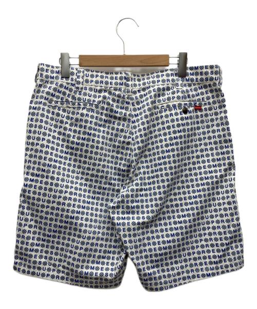 SUPREME（シュプリーム）SUPREME (シュプリーム) ハーフパンツ ブルー×ホワイト サイズ:36の古着・服飾アイテム