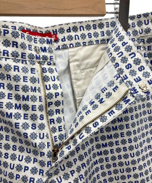 SUPREME（シュプリーム）SUPREME (シュプリーム) ハーフパンツ ブルー×ホワイト サイズ:36の古着・服飾アイテム