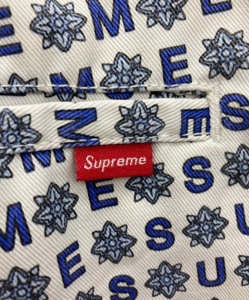 SUPREME（シュプリーム）SUPREME (シュプリーム) ハーフパンツ ブルー×ホワイト サイズ:36の古着・服飾アイテム