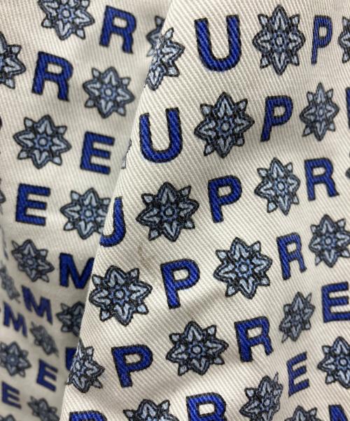 SUPREME（シュプリーム）SUPREME (シュプリーム) ハーフパンツ ブルー×ホワイト サイズ:36の古着・服飾アイテム