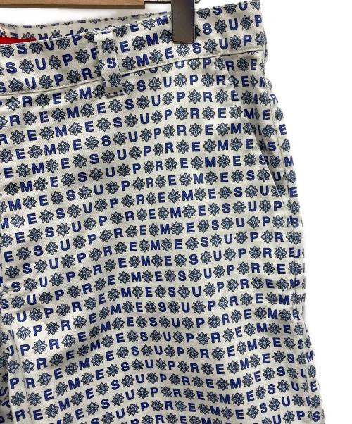 SUPREME（シュプリーム）SUPREME (シュプリーム) ハーフパンツ ブルー×ホワイト サイズ:36の古着・服飾アイテム