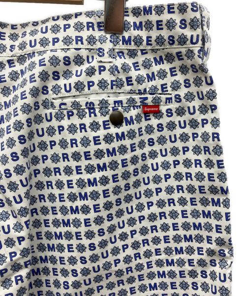 SUPREME（シュプリーム）SUPREME (シュプリーム) ハーフパンツ ブルー×ホワイト サイズ:36の古着・服飾アイテム