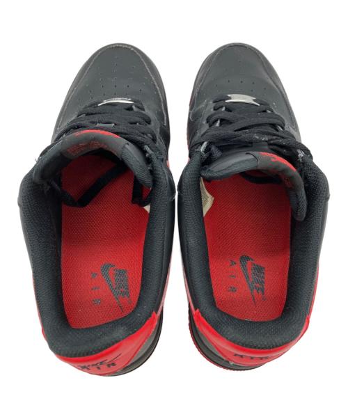 NIKE（ナイキ）NIKE (ナイキ) AIR FORCE 1 '07 BLACK/UNIVERSITY RED-BLACK ブラック×レッド サイズ:26.5cmの古着・服飾アイテム
