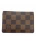 LOUIS VUITTON（ルイ ヴィトン）の古着「ダミエ カードケース オーガナイザー・ドゥ・ポッシュ」｜ブラウン