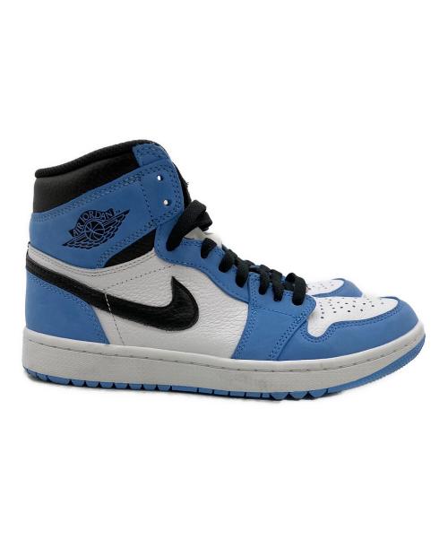 NIKE（ナイキ）NIKE (ナイキ) AIR JORDAN 1 HIGH GOLF BLUE ホワイト×ブルー サイズ:26cmの古着・服飾アイテム