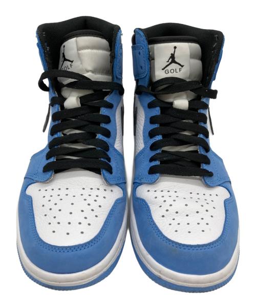 NIKE（ナイキ）NIKE (ナイキ) AIR JORDAN 1 HIGH GOLF BLUE ホワイト×ブルー サイズ:26cmの古着・服飾アイテム