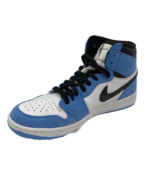 NIKE（ナイキ）NIKE (ナイキ) AIR JORDAN 1 HIGH GOLF BLUE ホワイト×ブルー サイズ:26cmの古着・服飾アイテム