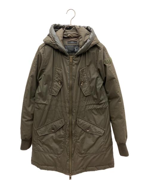 DIESEL（ディーゼル）DIESEL (ディーゼル) ダウンジャケット カーキ サイズ:Mの古着・服飾アイテム
