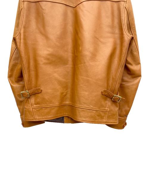 ORGUEIL（オルゲイユ）ORGUEIL (オルゲイユ) カウレザージャケット ブラウン サイズ:SIZE 40の古着・服飾アイテム