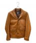 ORGUEIL（オルゲイユ）の古着「カウレザージャケット」｜ブラウン