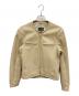 KADOYA（カドヤ）の古着「パンチングレザージャケット」｜ベージュ