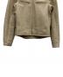 中古・古着 KADOYA (カドヤ) パンチングレザージャケット ベージュ サイズ:SIZE L：15000円