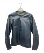HAROLD'S GEARハロルズギア）の古着「レザージャケット」｜ネイビー