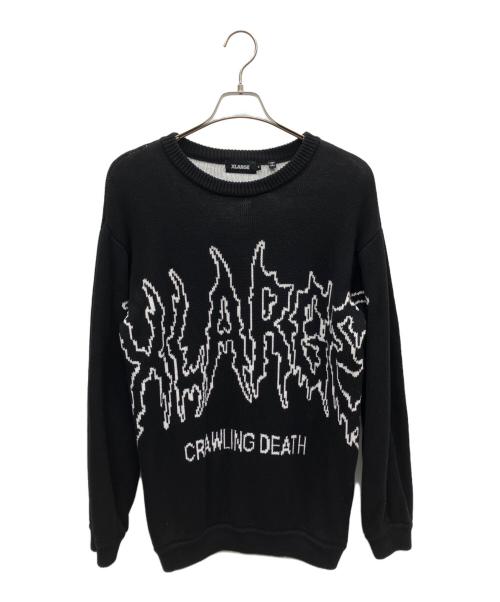 X-LARGE（エクストララージ）X-LARGE (エクストララージ) 厚手ニット ブラック サイズ:Mの古着・服飾アイテム