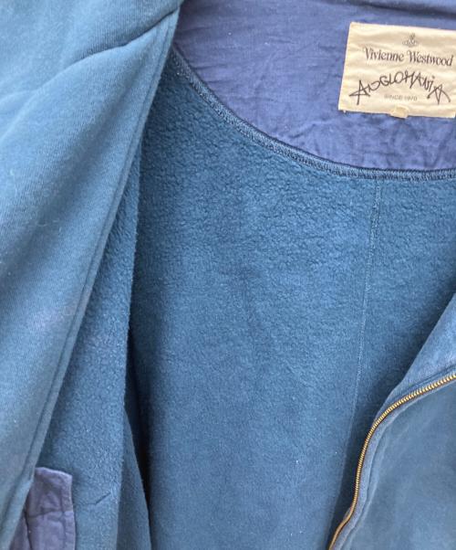 Vivienne Westwood ANGLOMANIA（ヴィヴィアンウエストウッドアングロマニア）VIVIENNE WESTWOOD ANGLOMANIA (ヴィヴィアンウエストウッドアングロマニア) ジップパーカー ブルー サイズ:SIZE 38の古着・服飾アイテム
