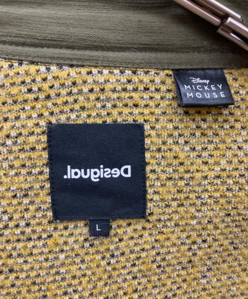 Desigual（デシグアル）Desigual (デシグアル) DISNEY (ディズニー) モッズジャケット ブラック×オリーブ サイズ:Lの古着・服飾アイテム