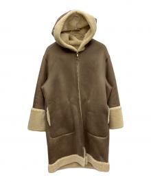 ETRE（エトレ）の古着「リバーシブルフーディーボアコート」｜ブラウン