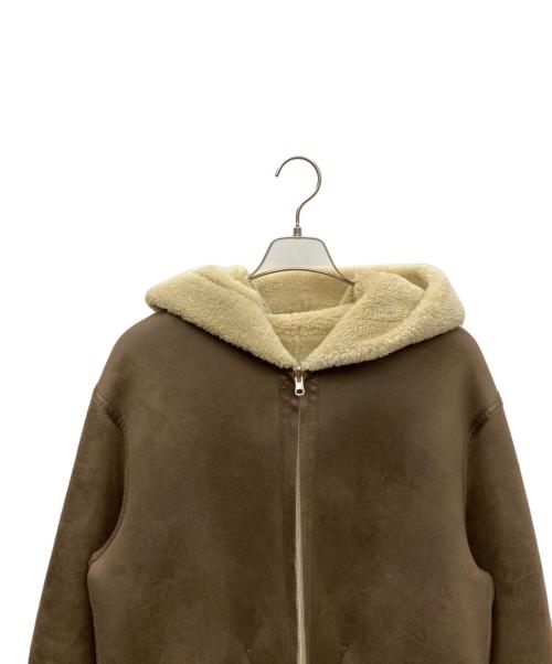 ETRE（エトレ）ETRE (エトレ) リバーシブルフーディーボアコート ブラウン サイズ:Sの古着・服飾アイテム