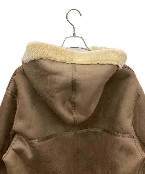 ETRE（エトレ）ETRE (エトレ) リバーシブルフーディーボアコート ブラウン サイズ:Sの古着・服飾アイテム