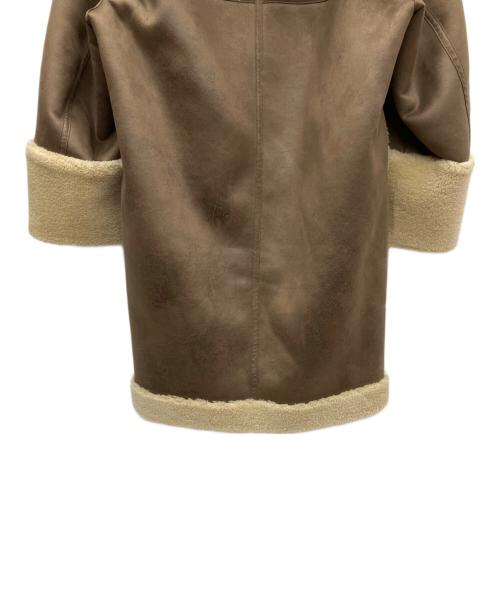ETRE（エトレ）ETRE (エトレ) リバーシブルフーディーボアコート ブラウン サイズ:Sの古着・服飾アイテム