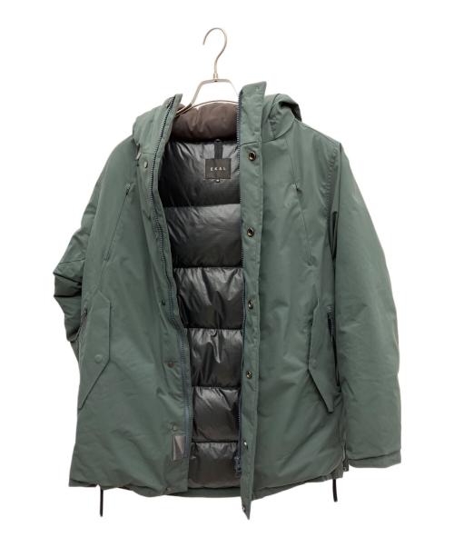 EKAL（エカル）EKAL (エカル) ダウンコート カーキ サイズ:Mの古着・服飾アイテム