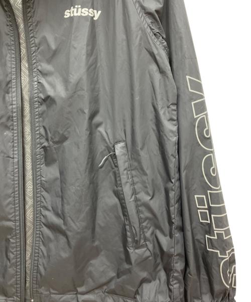 stussy（ステューシー）stussy (ステューシー) ナイロンパーカー ブラック サイズ:Lの古着・服飾アイテム