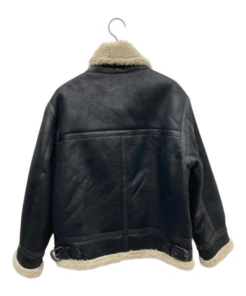 UNGRID（アングリッド）UNGRID (アングリッド) フェイクムートンボアブルゾン ブラック サイズ:Sの古着・服飾アイテム