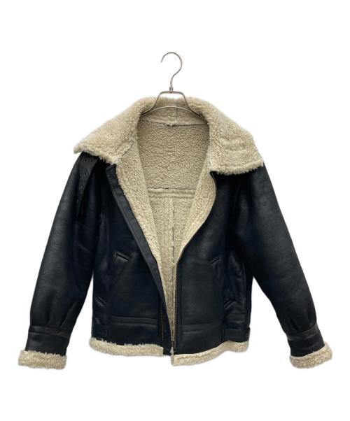 UNGRID（アングリッド）UNGRID (アングリッド) フェイクムートンボアブルゾン ブラック サイズ:Sの古着・服飾アイテム