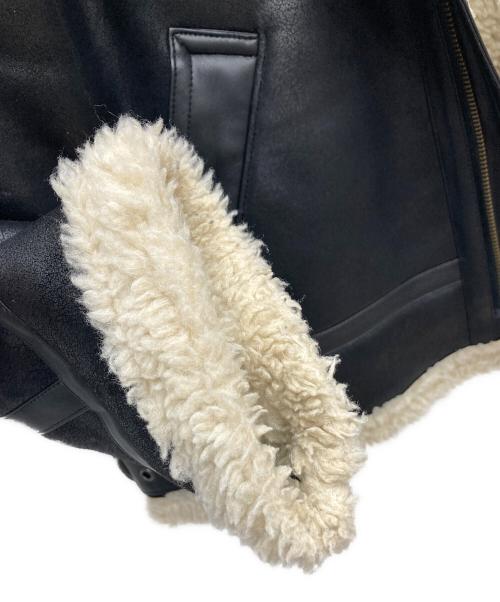 UNGRID（アングリッド）UNGRID (アングリッド) フェイクムートンボアブルゾン ブラック サイズ:Sの古着・服飾アイテム