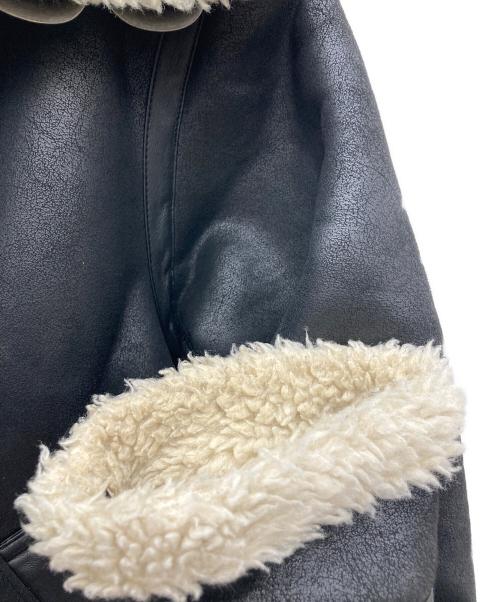 UNGRID（アングリッド）UNGRID (アングリッド) フェイクムートンボアブルゾン ブラック サイズ:Sの古着・服飾アイテム