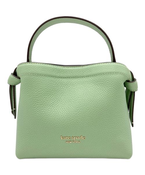 Kate Spade（ケイトスペード）Kate Spade (ケイトスペード) ノット ミニ クロスボディ トート ライトグリーンの古着・服飾アイテム