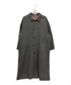 PAPASパパス）の古着「カシミヤコート」｜グレー
