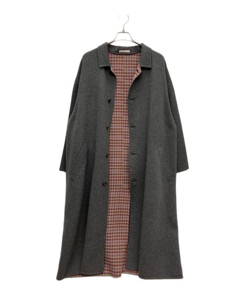 PAPAS（パパス）PAPAS (パパス) カシミヤコート グレー サイズ:SIZE Lの古着・服飾アイテム