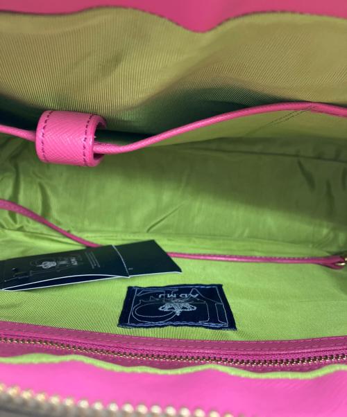 A.D.M.J.（エーディーエムジェイ）A.D.M.J. (エーディーエムジェイ) ミニボストンバッグ ブラウンの古着・服飾アイテム