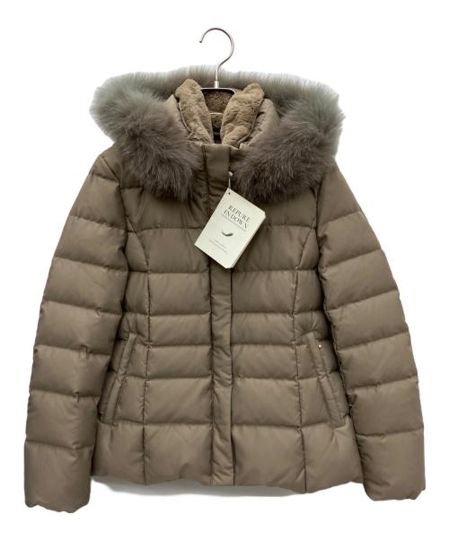 INDIVI（インディヴィ）INDIVI (インディヴィ) ダウンジャケット ブラウン サイズ:05 未使用品の古着・服飾アイテム