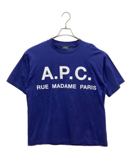 A.P.C.（アーペーセー）A.P.C. (アーペーセー) ロゴTシャツ ネイビー サイズ:XSの古着・服飾アイテム