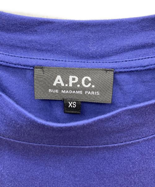 A.P.C.（アーペーセー）A.P.C. (アーペーセー) ロゴTシャツ ネイビー サイズ:XSの古着・服飾アイテム