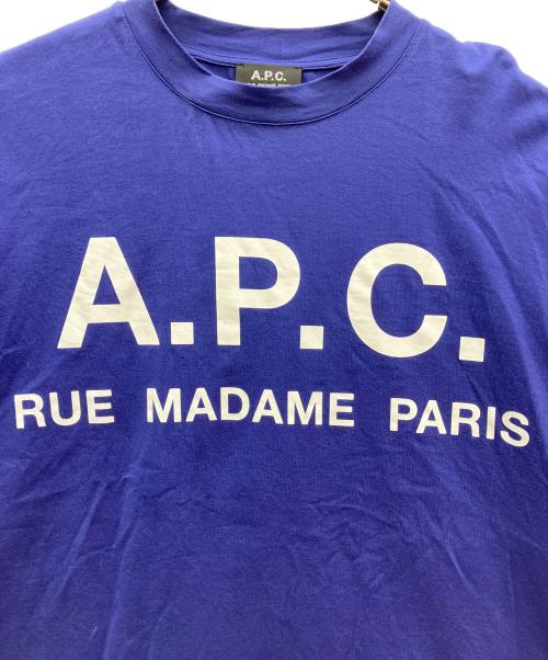 A.P.C.（アーペーセー）A.P.C. (アーペーセー) ロゴTシャツ ネイビー サイズ:XSの古着・服飾アイテム