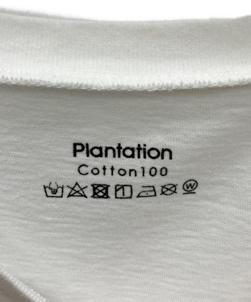 plantation（プランテーション）plantation (プランテーション) Tシャツ ホワイト サイズ:XL 未使用品の古着・服飾アイテム