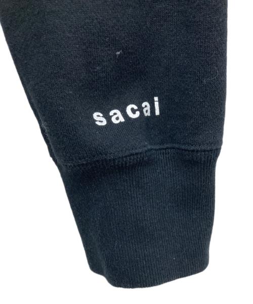 sacai（サカイ）sacai (サカイ) プルオーバーパーカー ブラック サイズ:2の古着・服飾アイテム
