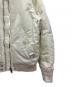 中古・古着 DIESEL (ディーゼル) リバーシブルダメージ加工MA-1ジャケット ホワイト×イエロー サイズ:XS：8000円